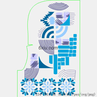 svg矢量绣花图下载