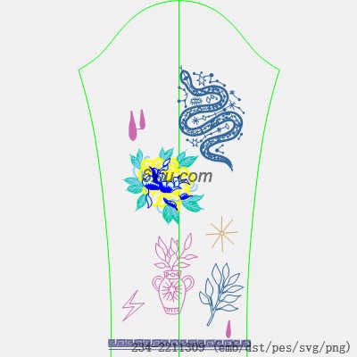 svg矢量绣花图下载
