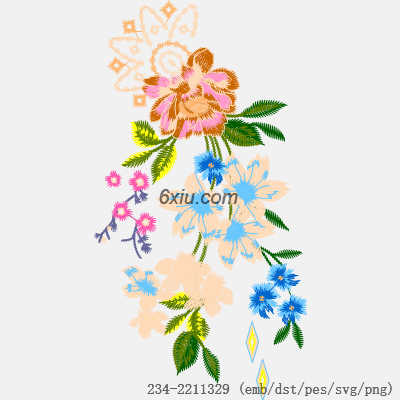 svg矢量绣花图下载