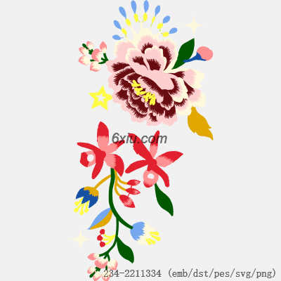 svg矢量绣花图下载