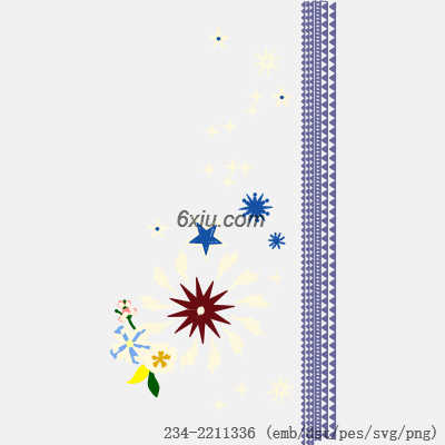 svg矢量绣花图下载