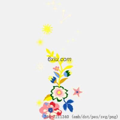 svg矢量绣花图下载
