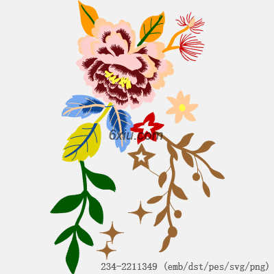 svg矢量绣花图下载