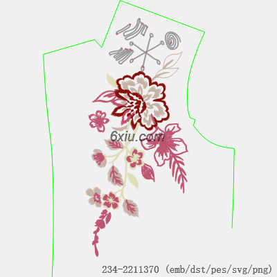 svg矢量绣花图下载