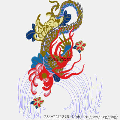 svg矢量绣花图下载
