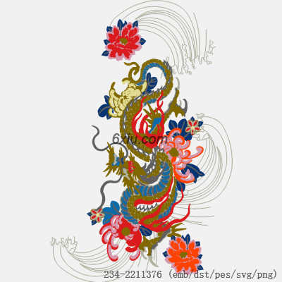 svg矢量绣花图下载