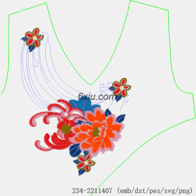 svg矢量绣花图下载