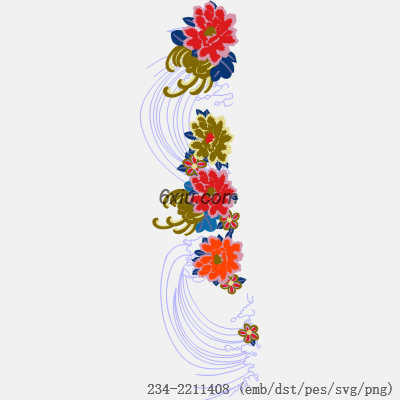 svg矢量绣花图下载