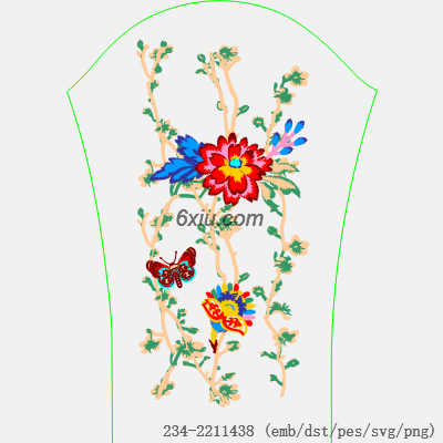 svg矢量绣花图下载