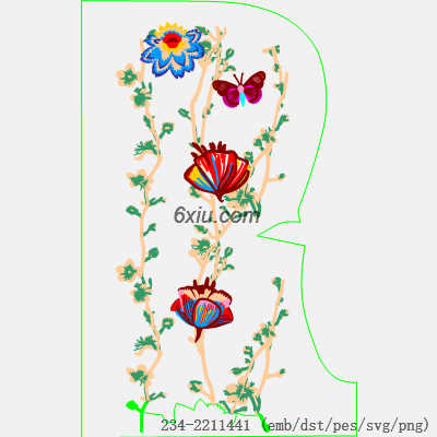 svg矢量绣花图下载