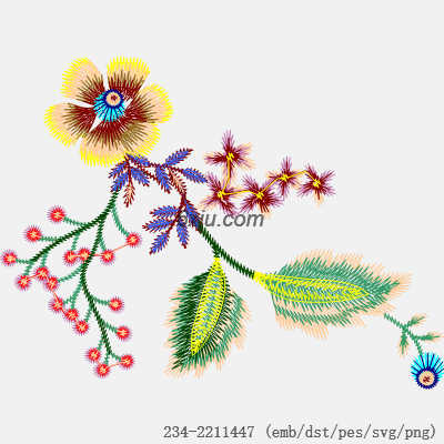 svg矢量绣花图下载