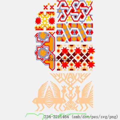 svg矢量绣花图下载