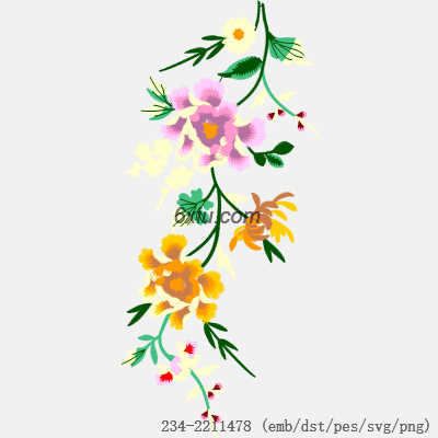 svg矢量绣花图下载