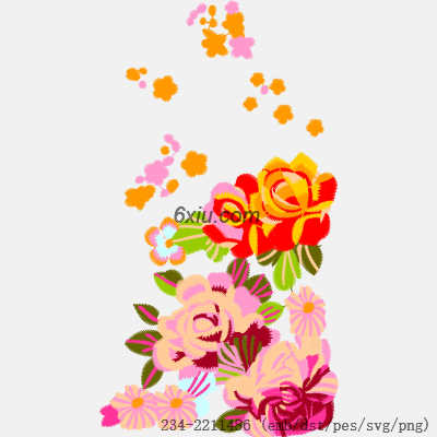 svg矢量绣花图下载
