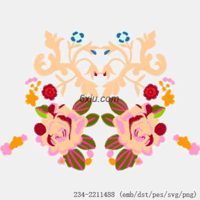 svg矢量绣花图下载