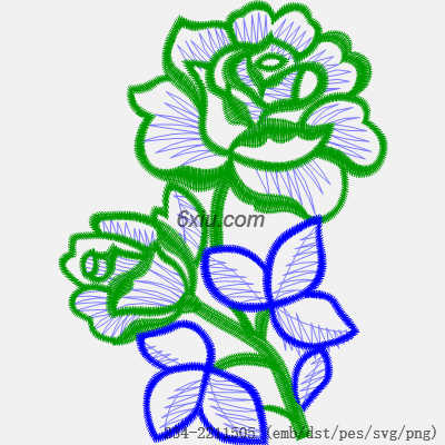 svg矢量绣花图下载