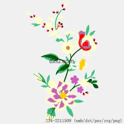 svg矢量绣花图下载