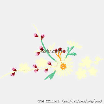 svg矢量绣花图下载
