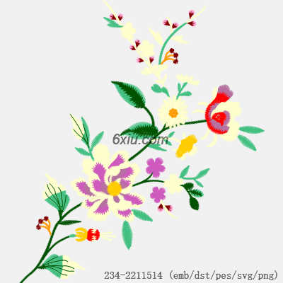 svg矢量绣花图下载