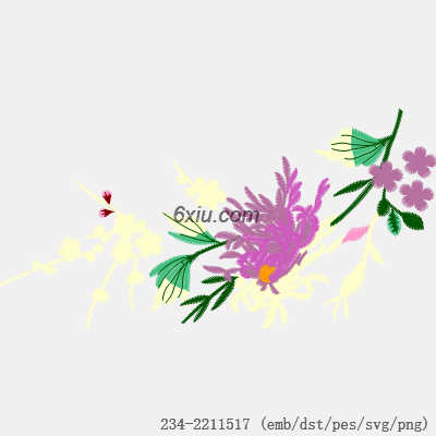svg矢量绣花图下载