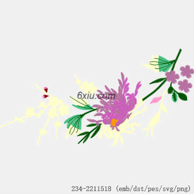 svg矢量绣花图下载
