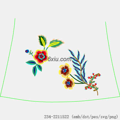 svg矢量绣花图下载