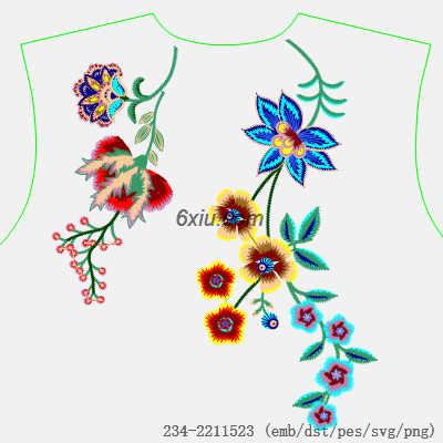svg矢量绣花图下载