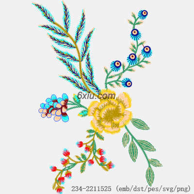 svg矢量绣花图下载