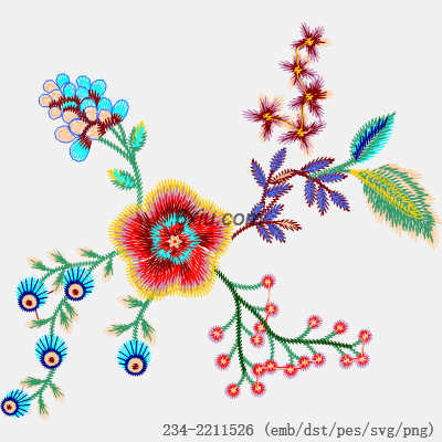 svg矢量绣花图下载