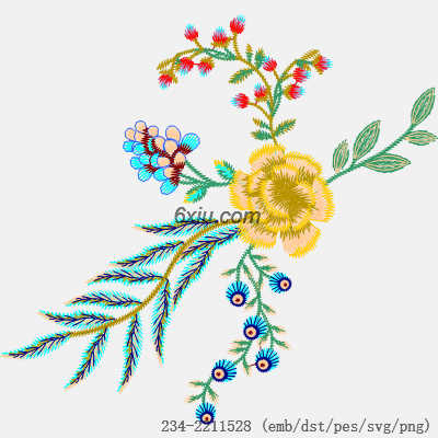 svg矢量绣花图下载
