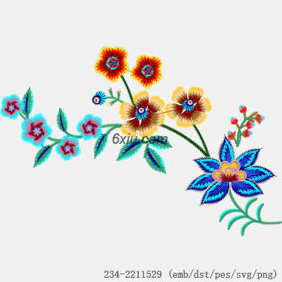 svg矢量绣花图下载