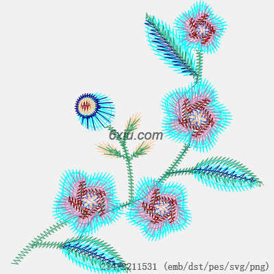 svg矢量绣花图下载