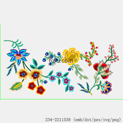 svg矢量绣花图下载