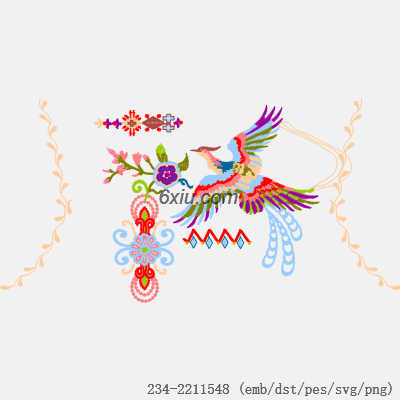 svg矢量绣花图下载