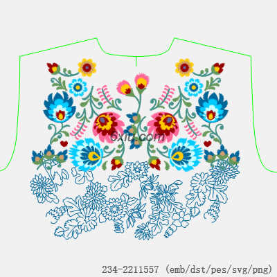 svg矢量绣花图下载
