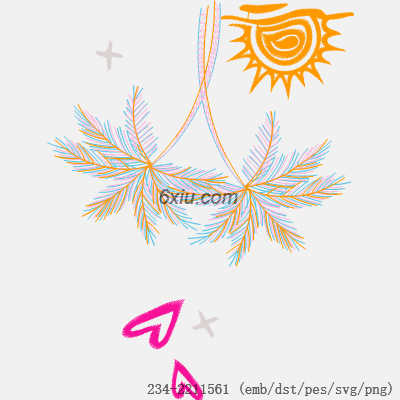 svg矢量绣花图下载