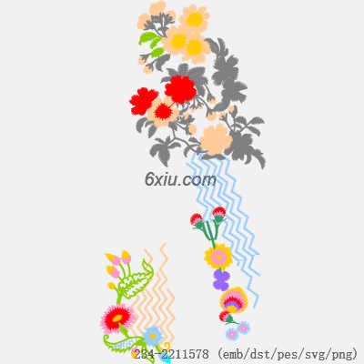 svg矢量绣花图下载