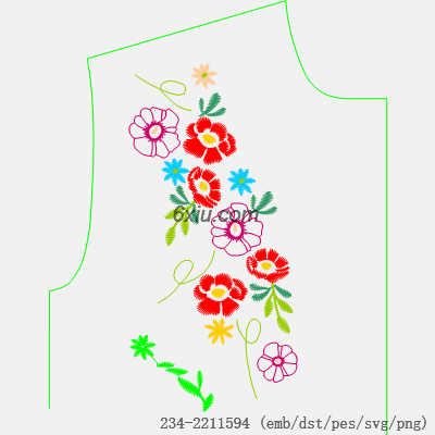 svg矢量绣花图下载