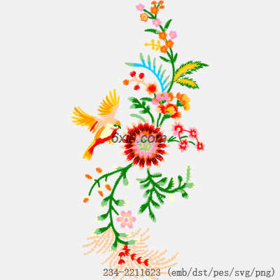 svg矢量绣花图下载