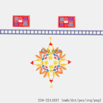 svg矢量绣花图下载