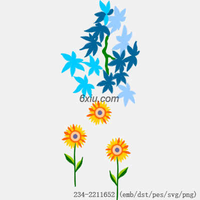 svg矢量绣花图下载