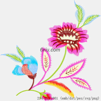 svg矢量绣花图下载