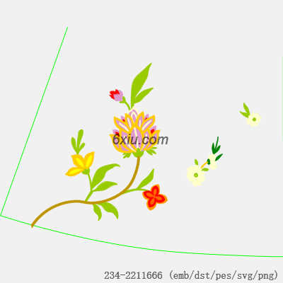 svg矢量绣花图下载