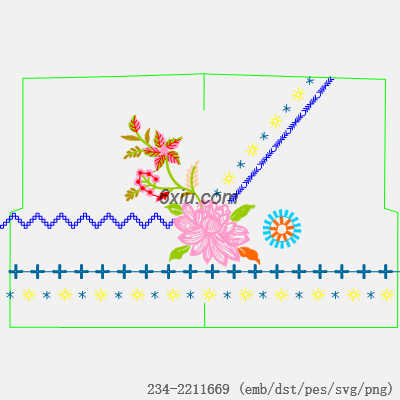 svg矢量绣花图下载