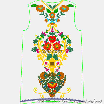 svg矢量绣花图下载