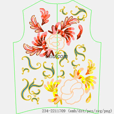 svg矢量绣花图下载