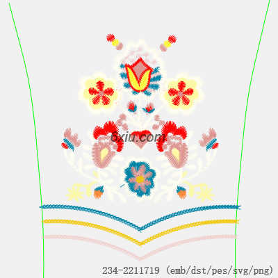 svg矢量绣花图下载