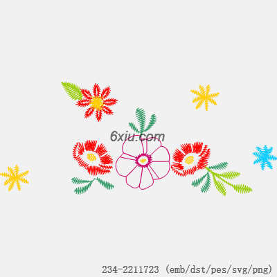 svg矢量绣花图下载