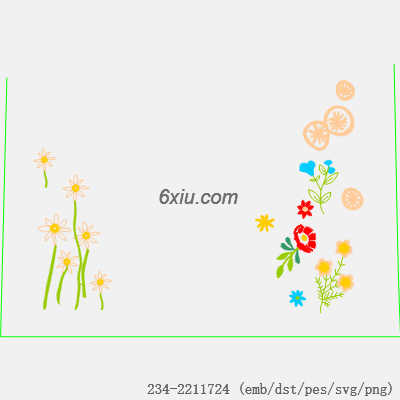 svg矢量绣花图下载