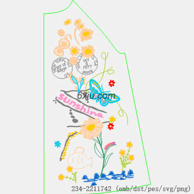 svg矢量绣花图下载